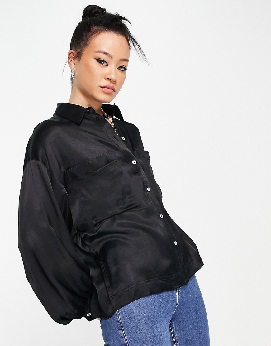 Topshop-Czarna-satynowa-koszula-damska-defekt-44-3 Topshop-Czarna-satynowa-koszula-damska-defekt-44