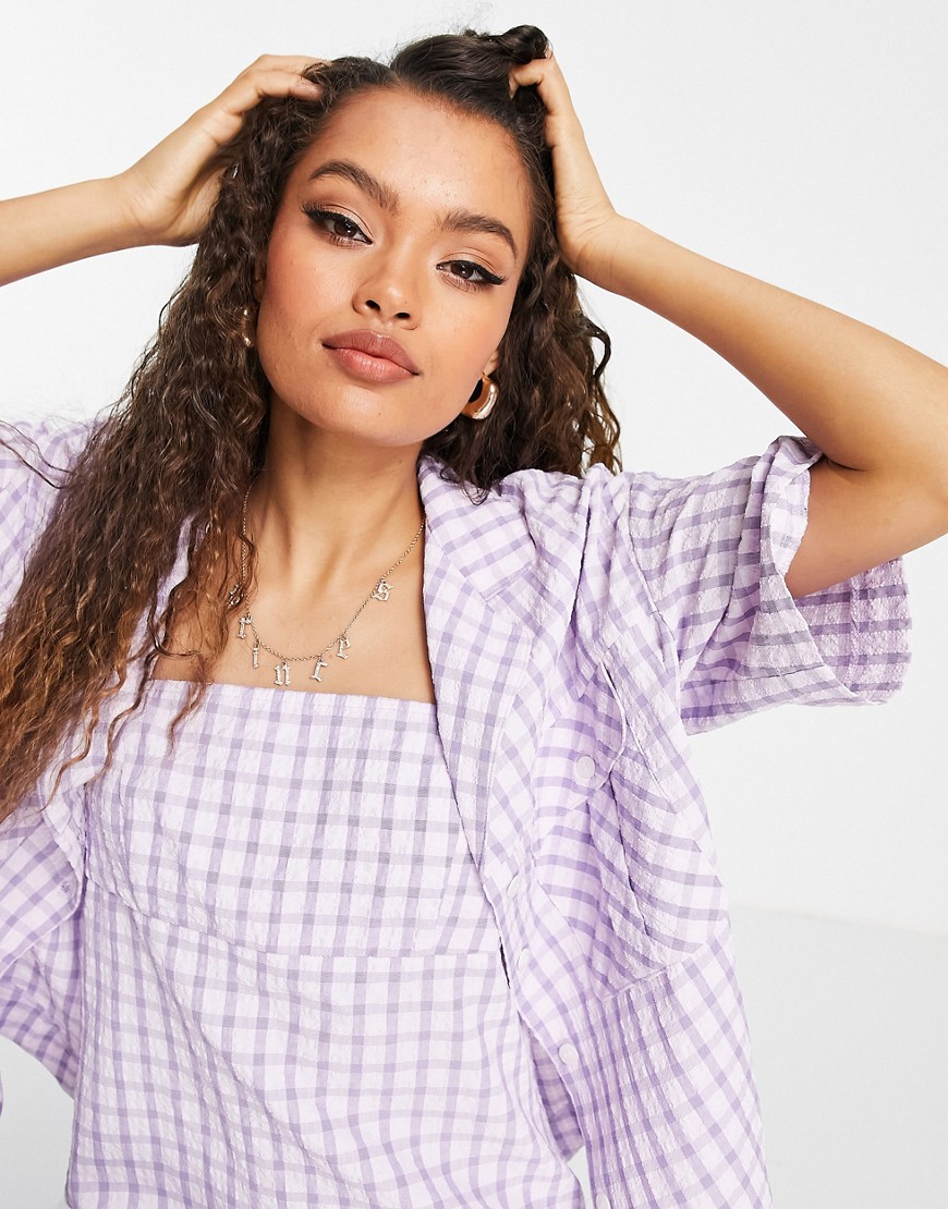 Topshop-Petite-damska-fioletowa-koszula-z-krotkim-rekawem-w-krate-36-2 Topshop-Petite-damska-fioletowa-koszula-z-krotkim-rekawem-w-krate-36