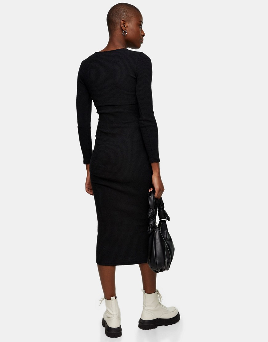 Topshop-czarna-prazkowana-sukienka-midi-z-kardiganem-XL-1 Topshop-czarna-prazkowana-sukienka-midi-z-kardiganem-XL