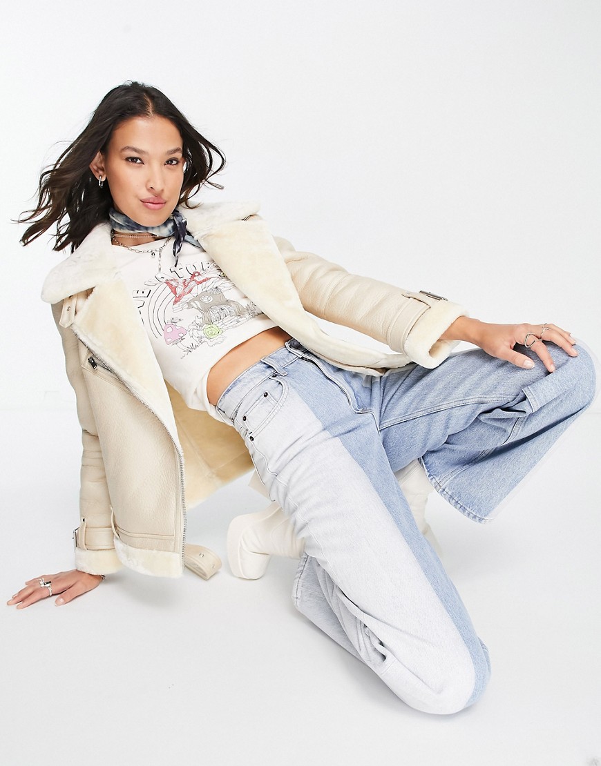 Topshop-damska-kremowa-kurtka-pilotka-z-imitacji-owczej-skory-z-podszewka-ze-sztucznego-kozuszka-defekt-XS-3 Topshop-damska-kremowa-kurtka-pilotka-z-imitacji-owczej-skory-z-podszewka-ze-sztucznego-kozuszka-defekt-XS