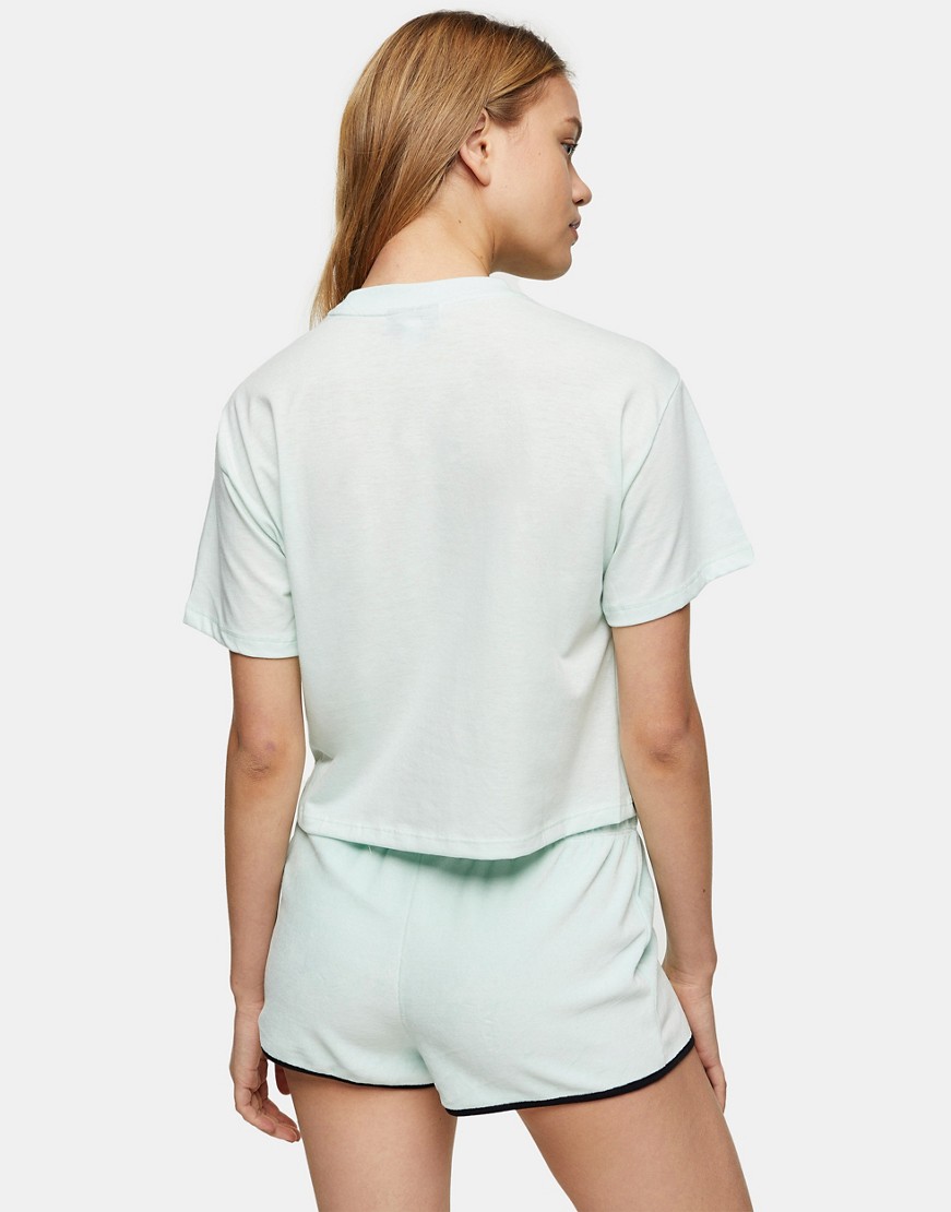 Topshop-damska-welurowa-pizama-zielona-S-1 Topshop-damska-welurowa-pizama-zielona-S