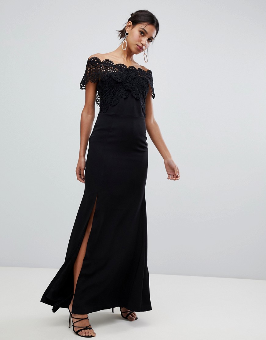 True Decadence czarna klasyczna koronkowa sukienka wieczorowa maxi defekt 34 True-Decadence-czarna-klasyczna-koronkowa-sukienka-wieczorowa-maxi-34