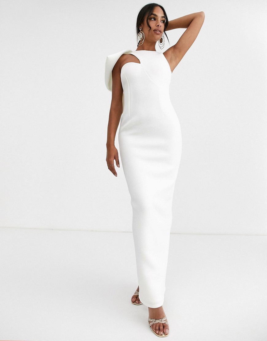 True Violet sukienka maxi z falbaną ivory M 38 True-Violet-sukienka-maxi-z-falbana-ivory-M-38