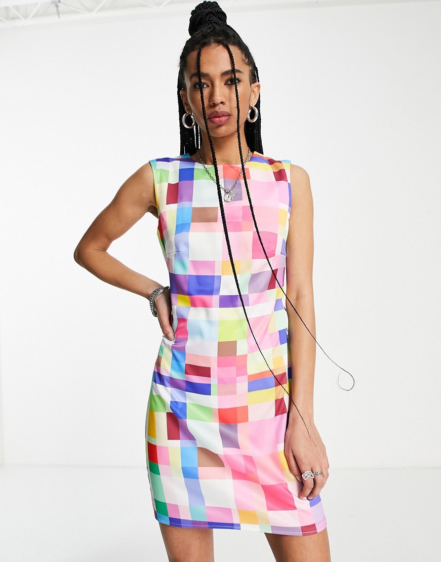 Twisted-Wunder-kolorowa-sukienka-mini-bez-rekawow-w-krate-36-2 Twisted-Wunder-kolorowa-sukienka-mini-bez-rekawow-w-krate-36