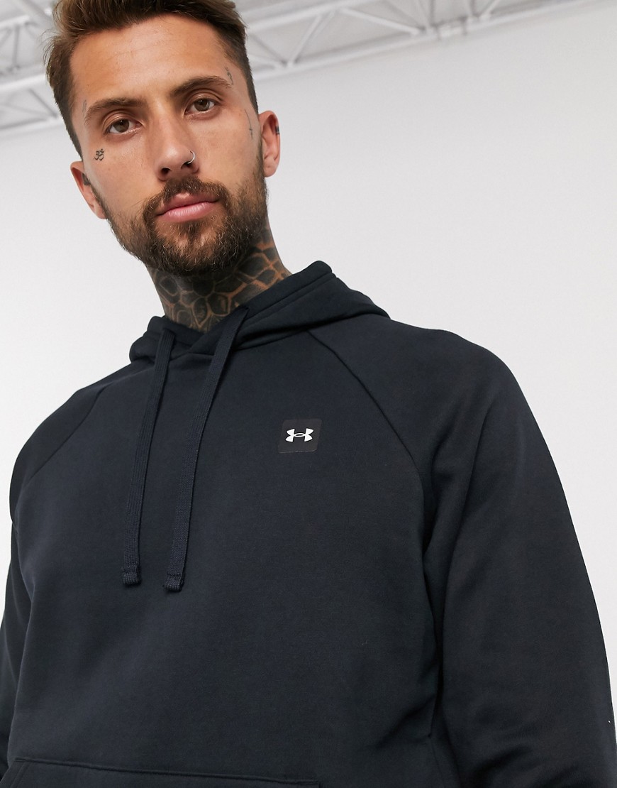 Under Armour training rival czarna dresowa bluza z kapturem defekt M Under-Armour-training-rival-czarna-dresowa-bluza-z-kapturem-defekt-M