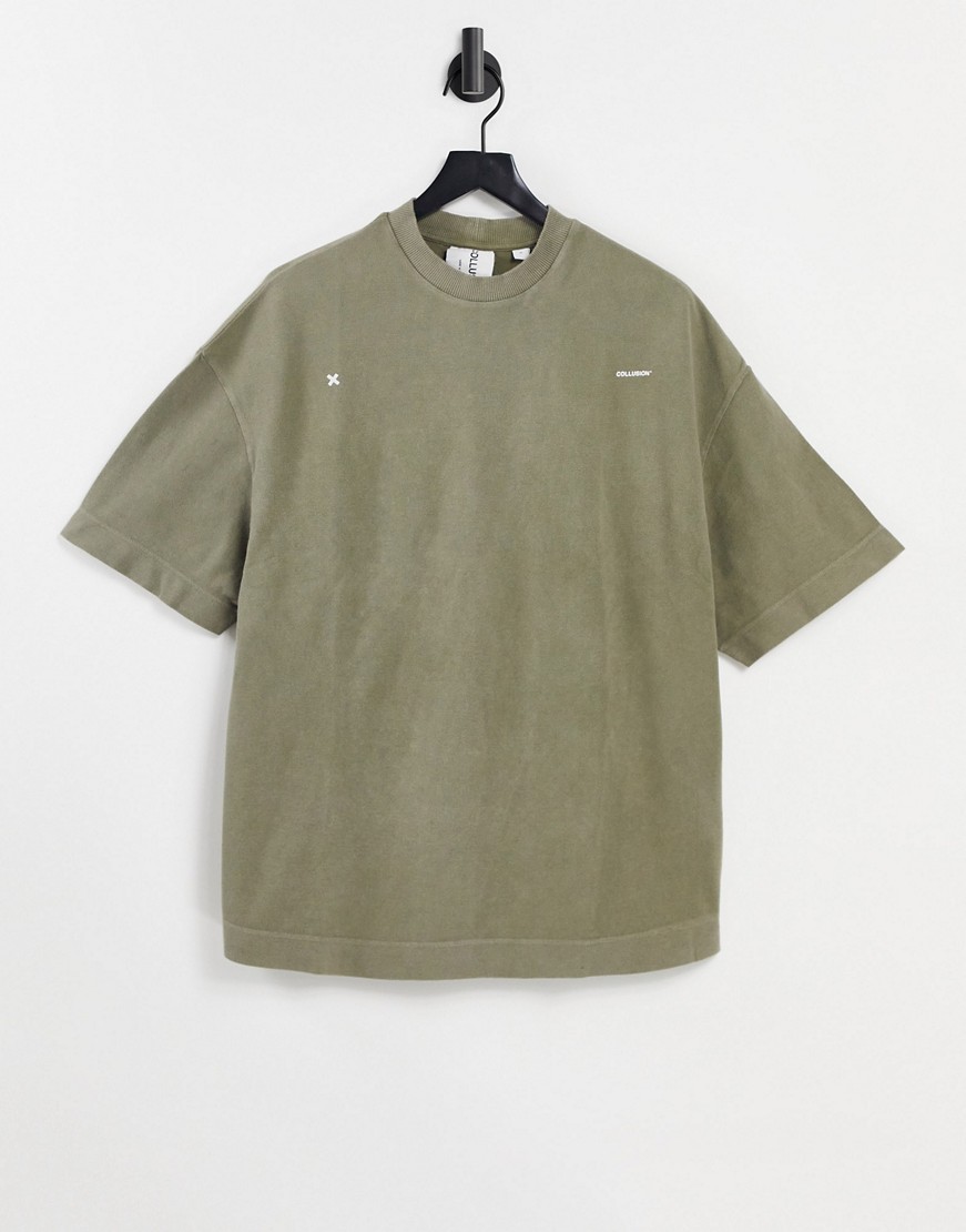 Unisex-–-T-shirt-oversize-w-kolorze-khaki-z-nadrukiem-defekt-M-1 Unisex-–-T-shirt-oversize-w-kolorze-khaki-z-nadrukiem-defekt-M