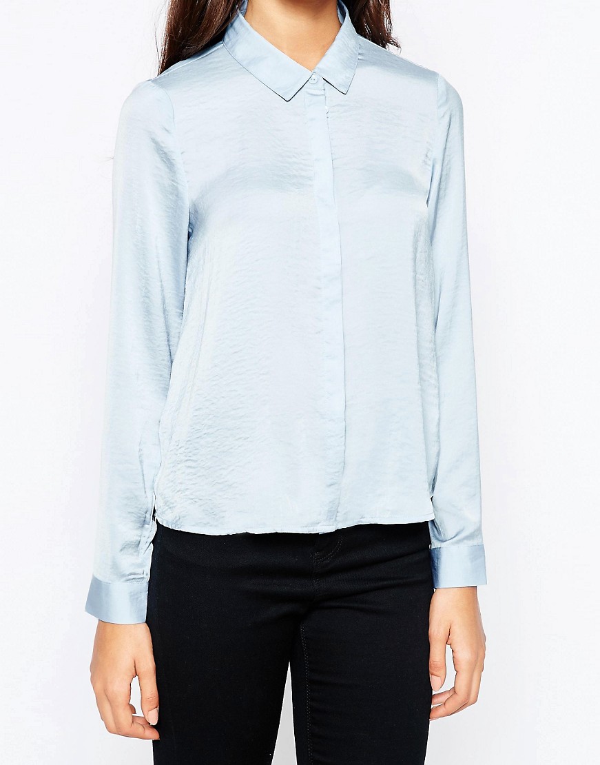 Vero-Moda-Niebieska-Koszula-dopasowana-S-36-3 Vero-Moda-Niebieska-Koszula-dopasowana-S-36