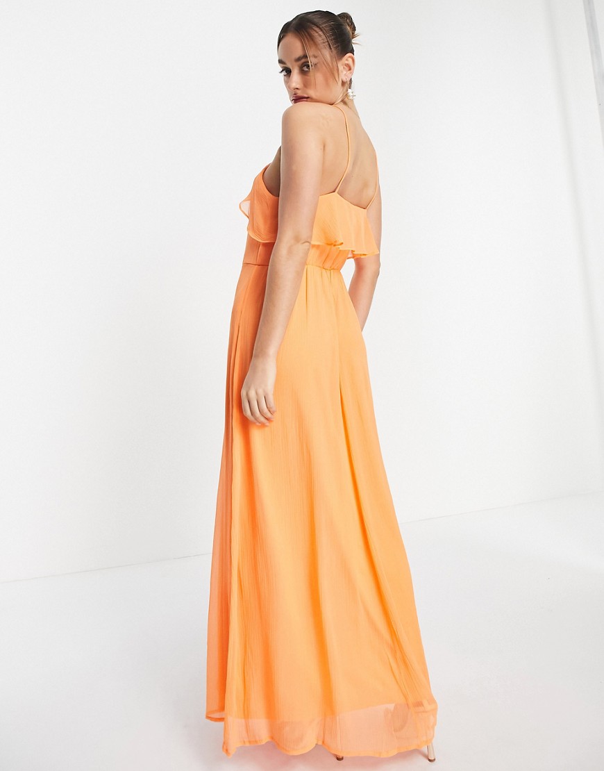 Vero-Moda-Pomaranczowa-sukienka-maxi-M-1 Vero-Moda-Pomaranczowa-sukienka-maxi-M