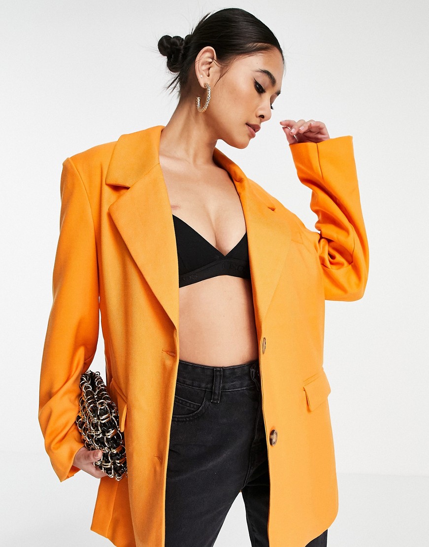 Vero Moda marynarka w kolorze pomarańczowym oversize defekt L Vero-Moda-marynarka-w-kolorze-pomaranczowym-oversize-defekt-L