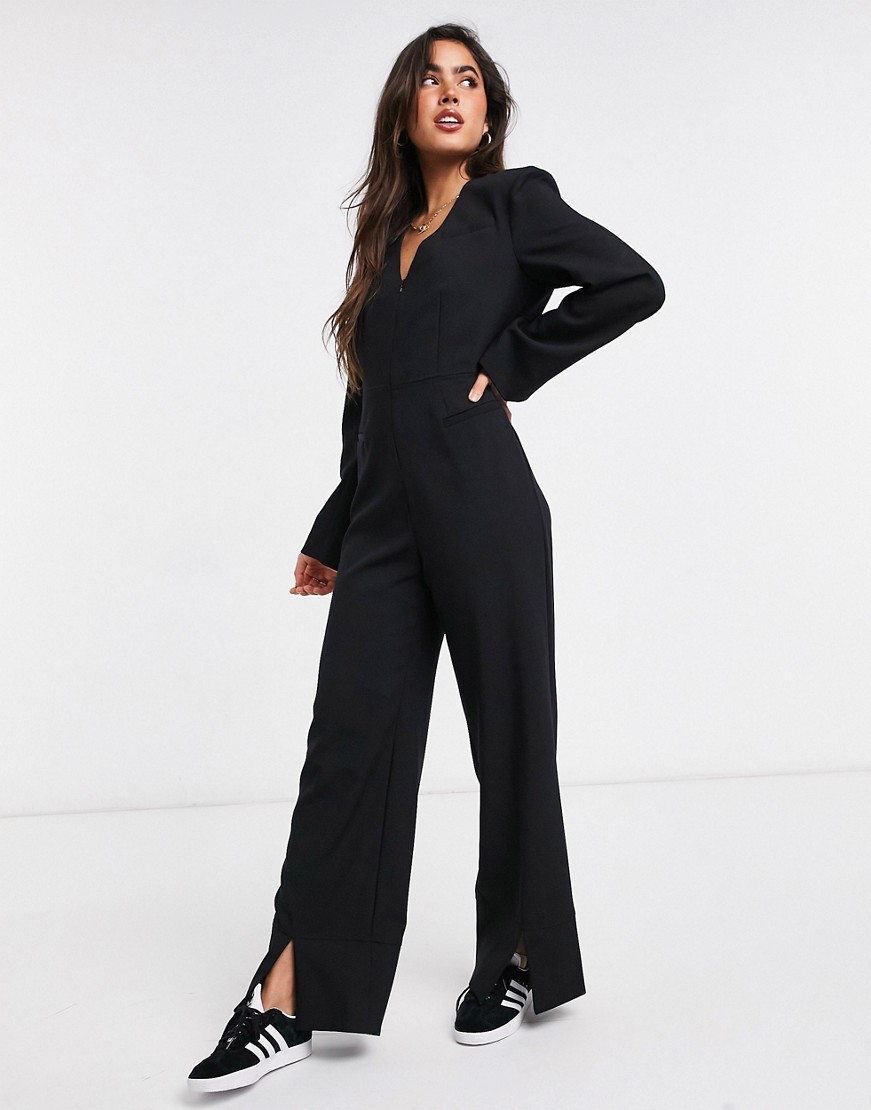 Weekday damski czarny elegancki kombinezon M Weekday-damski-czarny-elegancki-kombinezon-M
