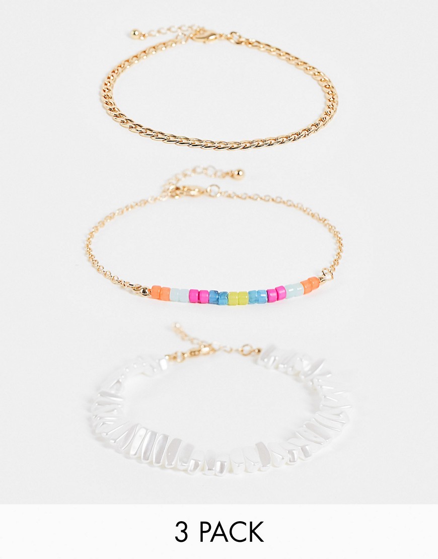 Zestaw 3 złotych bransoletek na kostkę Zestaw-3-zlotych-bransoletek-na-kostke