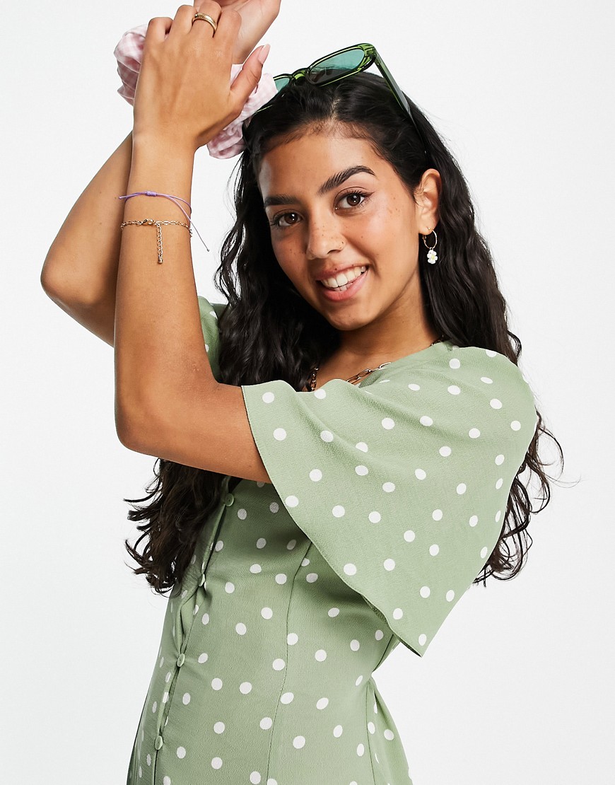 Zielona-sukienka-midi-w-grochy-XXL-2 Zielona-sukienka-midi-w-grochy-XXL