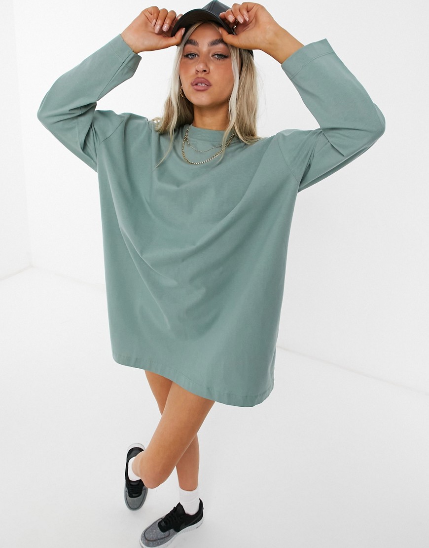 Zielona-sukienka-t-shirtowa-mini-longsleeve-bawelniana-basic-34-3 Zielona-sukienka-t-shirtowa-mini-longsleeve-bawelniana-basic-34