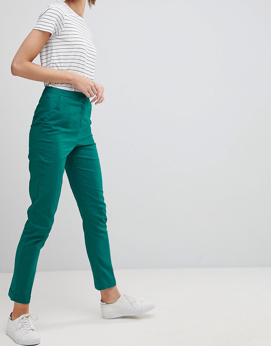 Zielone-eleganckie-spodnie-cygaretki-M-38