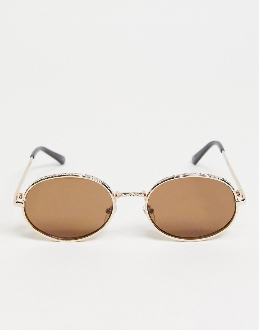 Zlote-owalne-okulary-przeciwsloneczne-z-wypuklymi-oprawkami-no-size-1 Zlote-owalne-okulary-przeciwsloneczne-z-wypuklymi-oprawkami-no-size