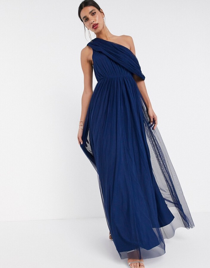 asos-design-tulle-fallen-shoulder-maxi-dress-in-navy2