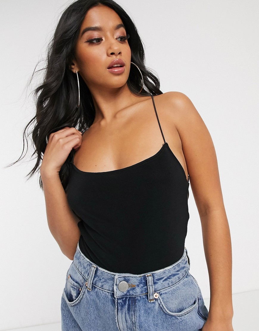 boohoo Czarne Body odkryte plecy z sznurkami L 40 boohoo-Czarne-Body-odkryte-plecy-z-sznurkami-L-40