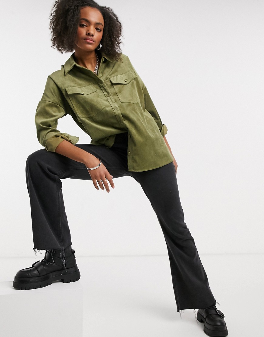 damska koszula oversize khaki 36 damska-koszula-oversize-khaki-36